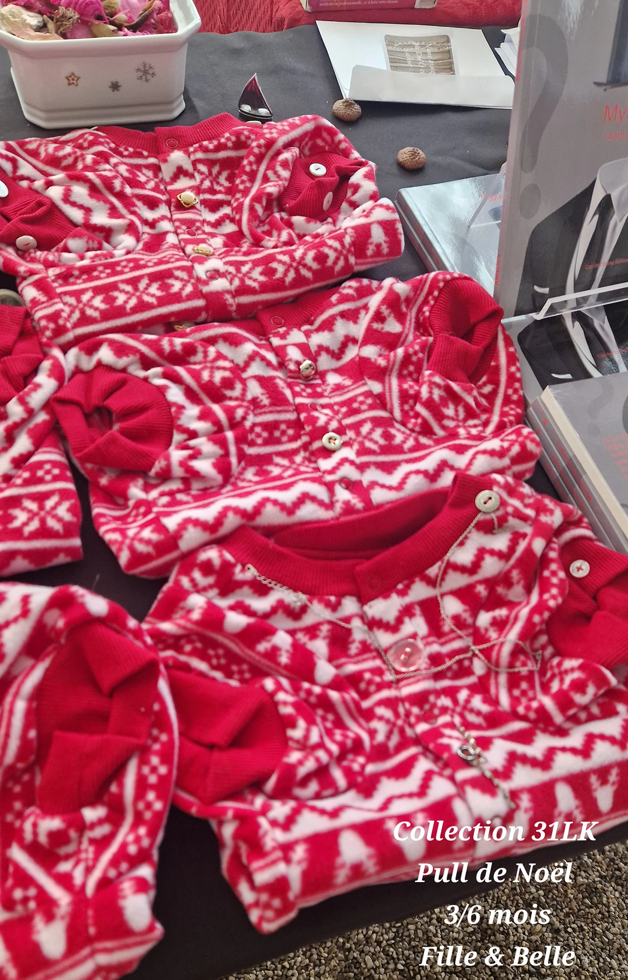 Pull de Noel 3-6mois fille & belle