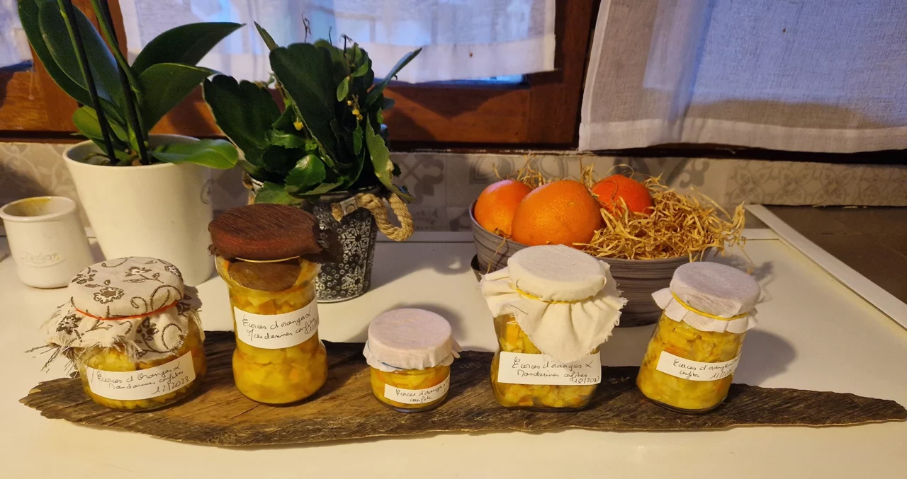 Ecorces oranges et mandarines confites