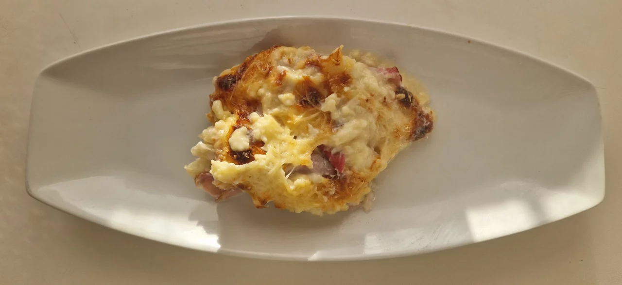 Gratin dans assiette