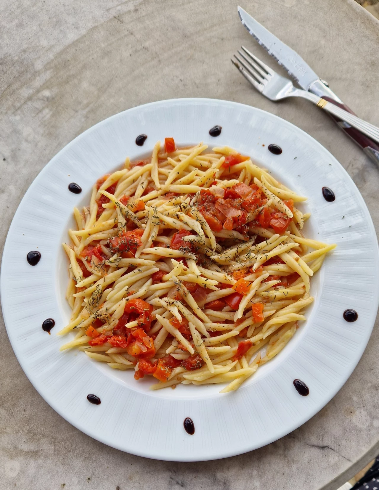 Pates aux tomates