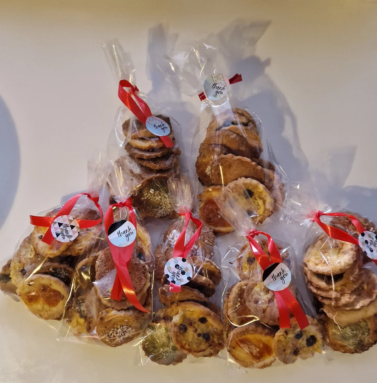 Sablés de noel en paquet