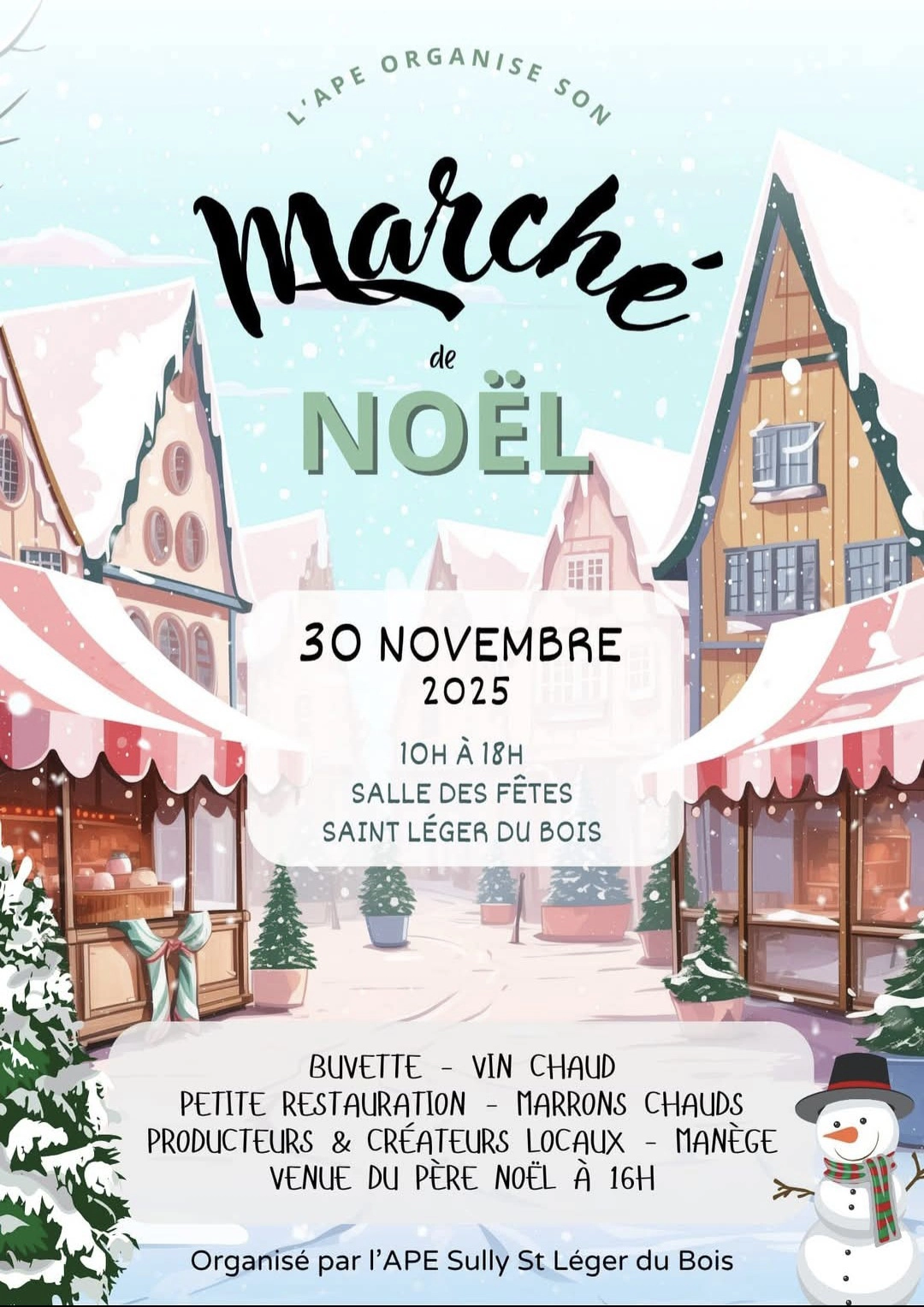 30-11-2025 Marché de Noel Saint-Léger-du-Bois