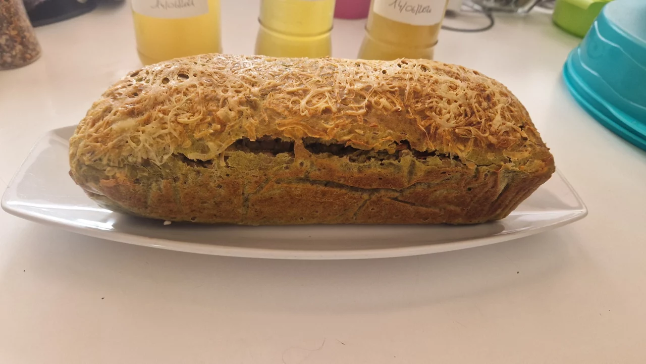 Cake gratinée sur plat