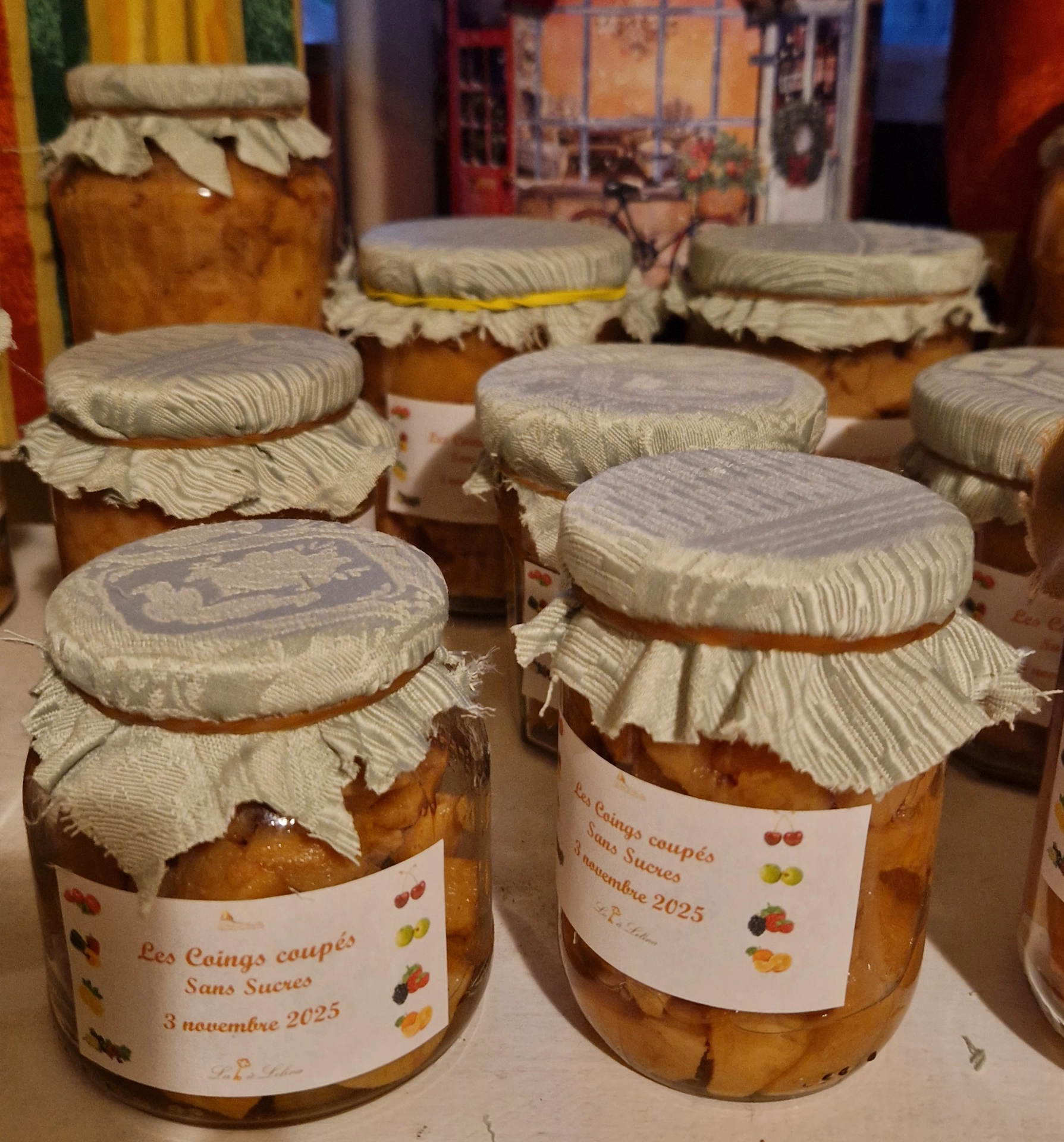 Les coings coupés sans sucres