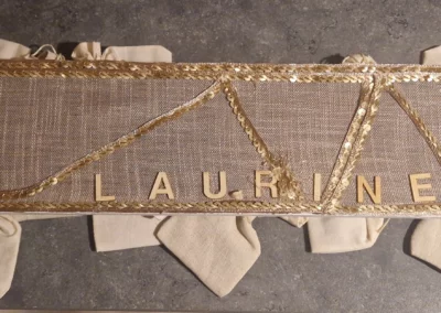 Dos calendrier de l'avent avec Prénom