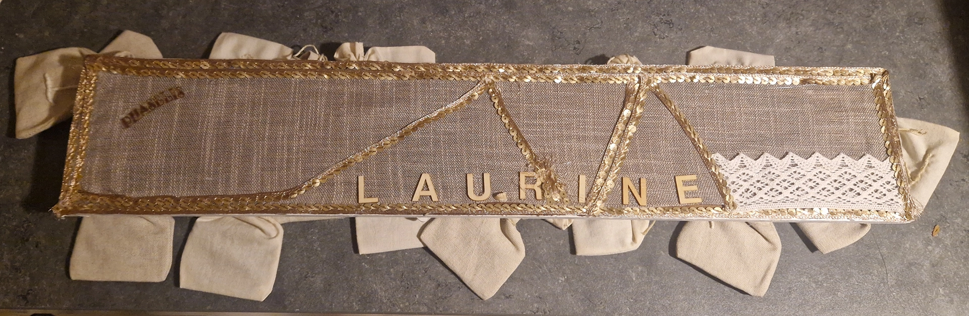 Dos calendrier de l'avent avec Prénom Dos calendrier de l'avent avec Prénom