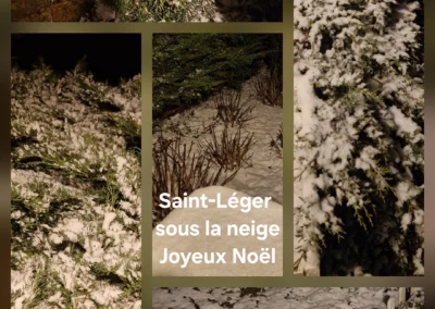 Saint léger sous la neige joyeux noel