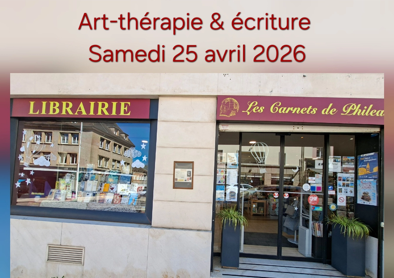 Art-thérapie & rencontre samedi 25 avril 2026 vignette