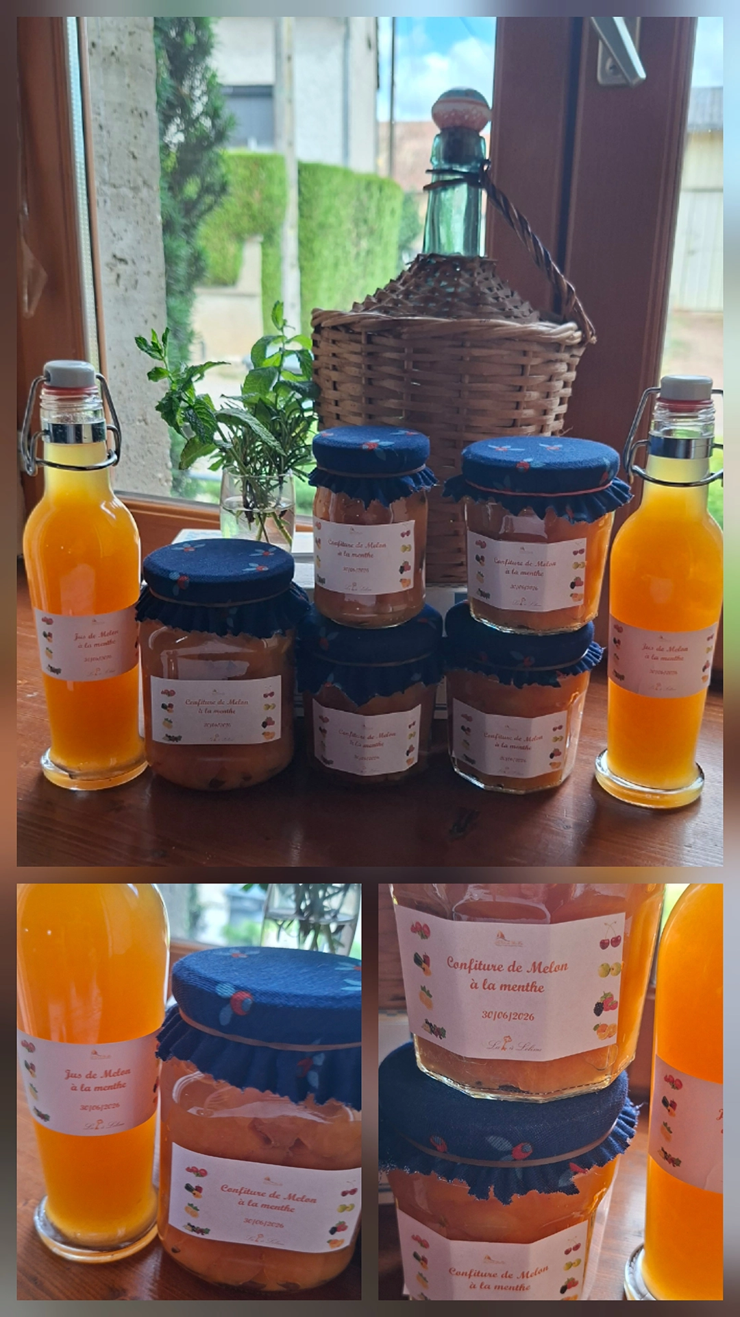 Confiture et jus de Melon