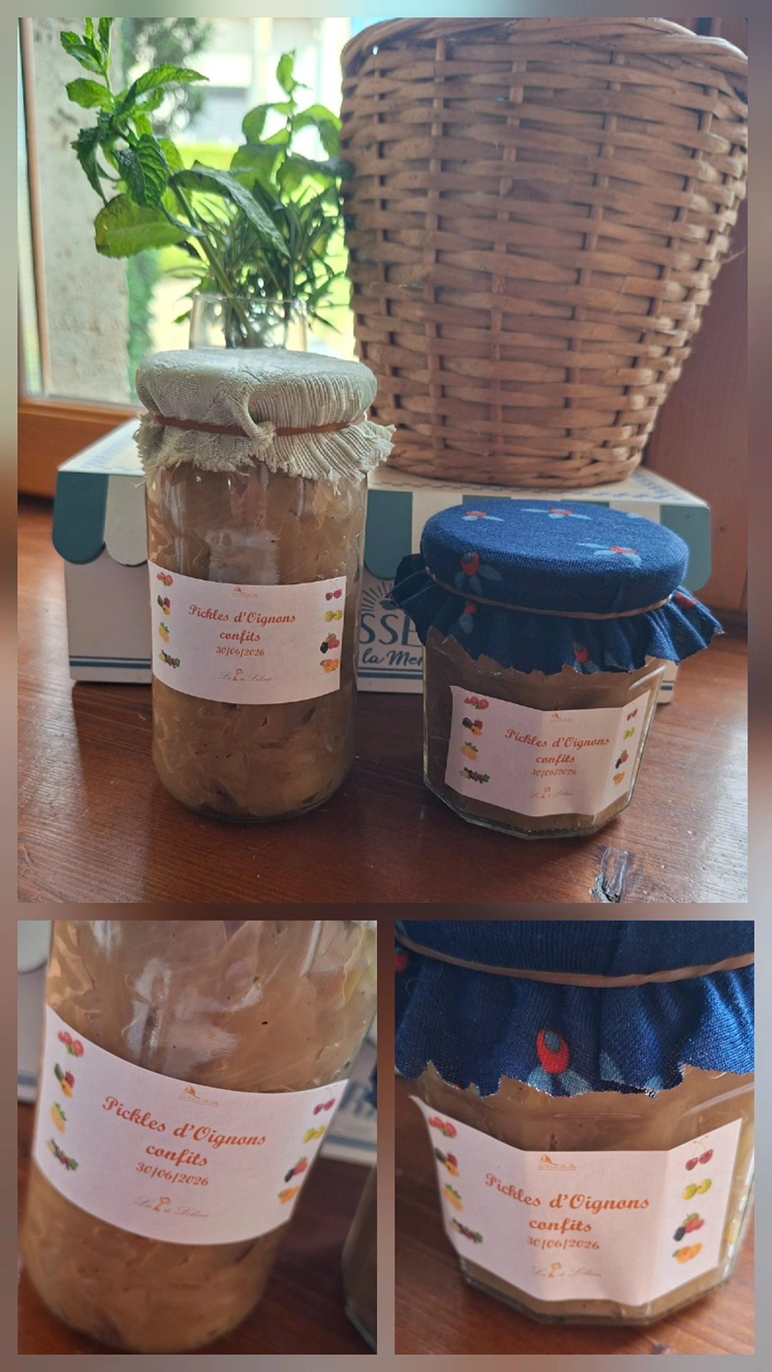 Pickles d'oignons confits