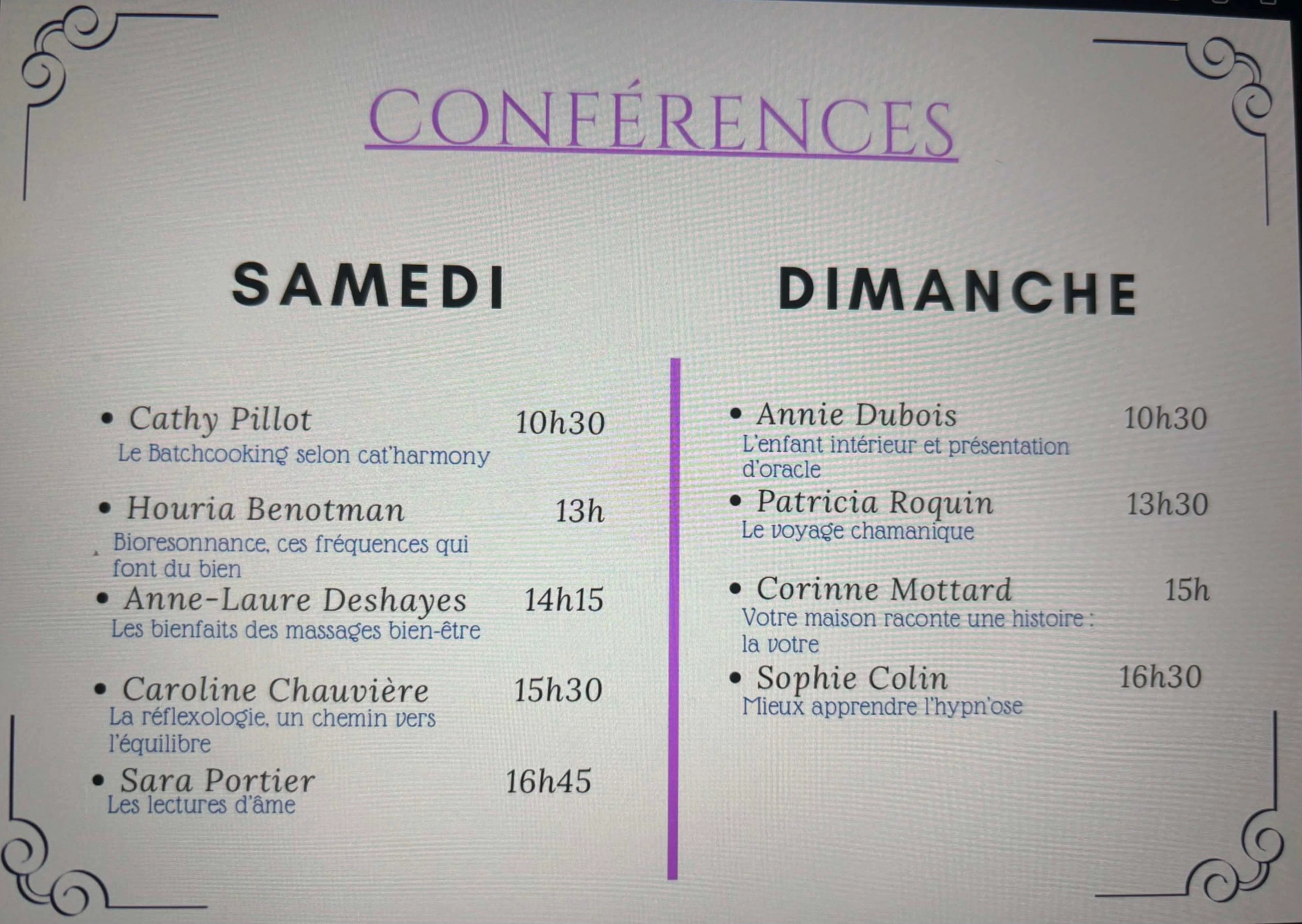 26-09-26 et 27 programme des conferences